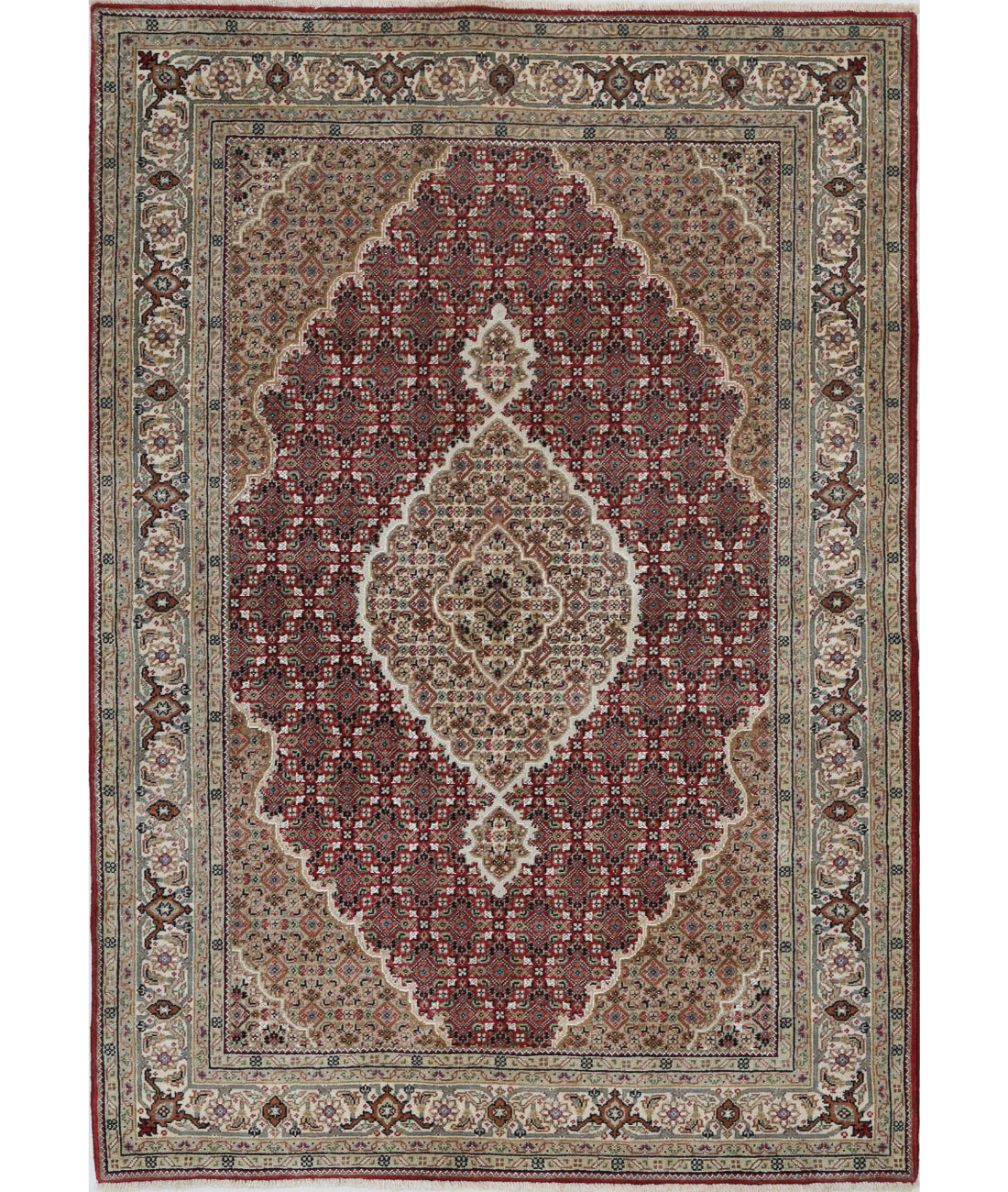 Ziegler 4'8'' X 6'7'' Hand-Knotted Wool Rug 4'8'' x 6'7'' (140 X 198) / Red / N/A