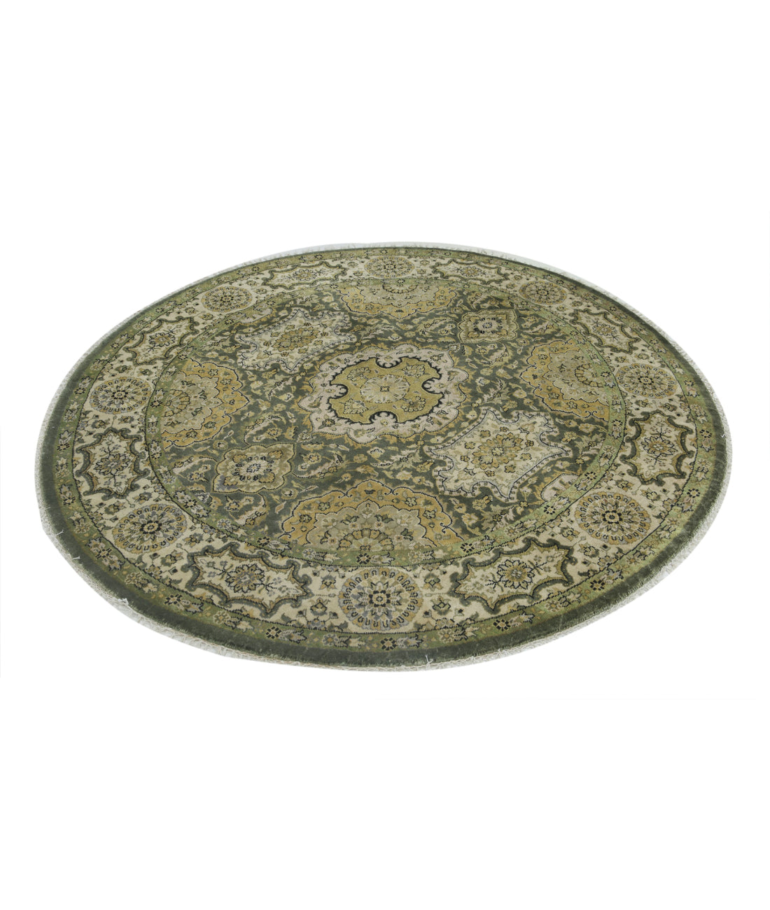 Ziegler 5'9'' X 5'10'' Hand-Knotted Wool Rug 5'9'' x 5'10'' (173 X 175) / Green / N/A