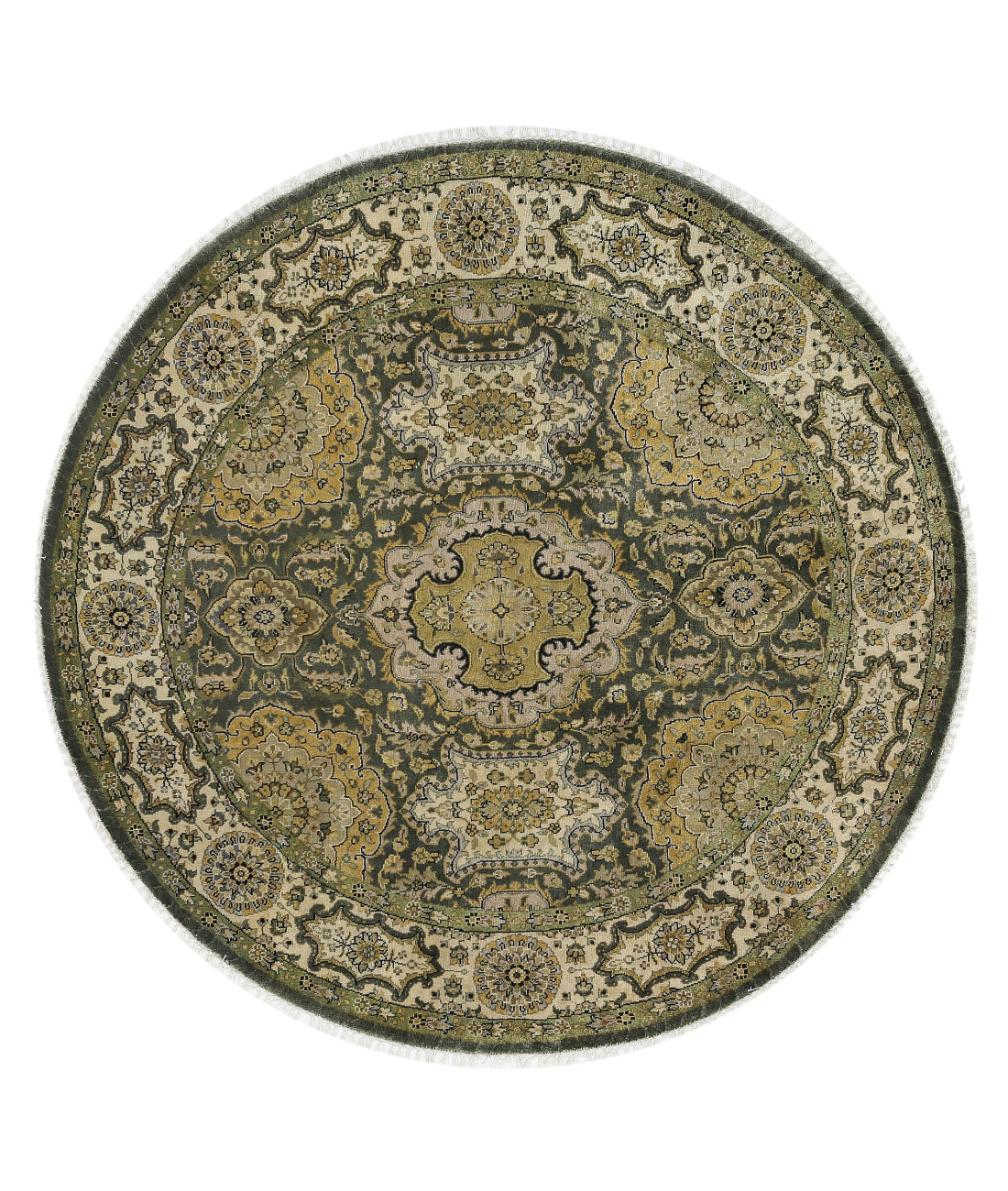 Ziegler 5'9'' X 5'10'' Hand-Knotted Wool Rug 5'9'' x 5'10'' (173 X 175) / Green / N/A