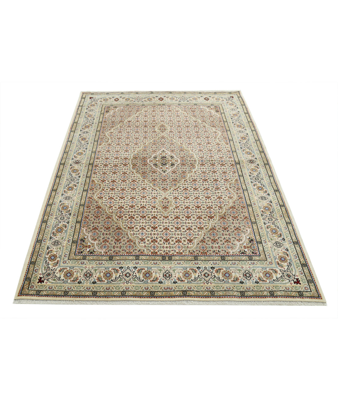 Ziegler 4'8'' X 6'7'' Hand-Knotted Wool Rug 4'8'' x 6'7'' (140 X 198) / Beige / N/A