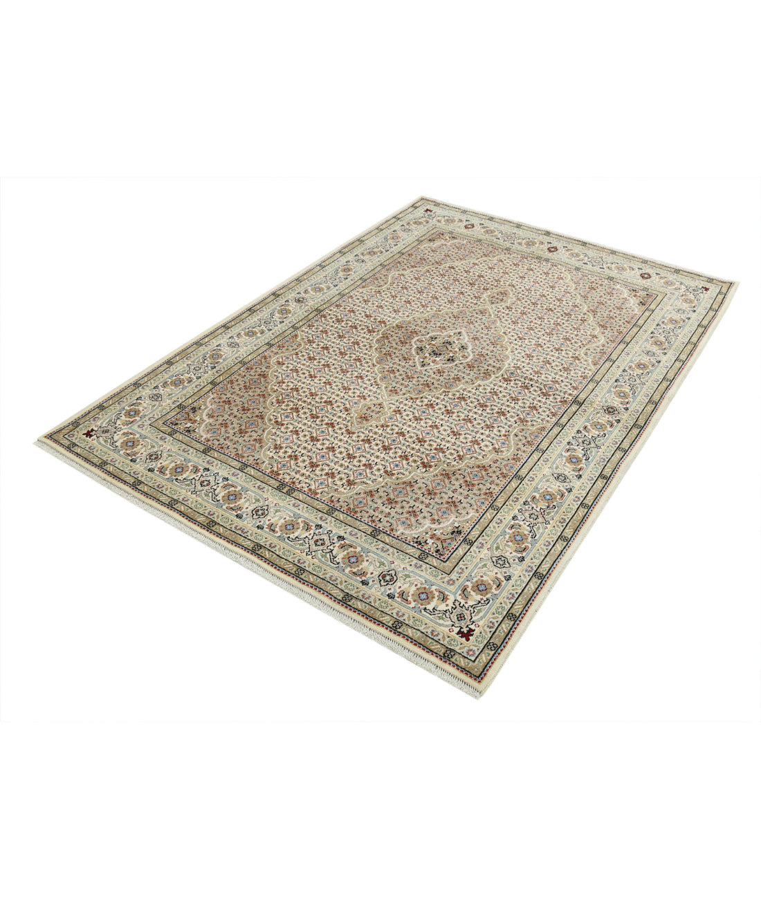 Ziegler 4'8'' X 6'7'' Hand-Knotted Wool Rug 4'8'' x 6'7'' (140 X 198) / Beige / N/A