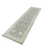 Ziegler 2'7'' X 9'11'' Hand-Knotted Wool Rug 2'7'' x 9'11'' (78 X 298) / Grey / Ivory