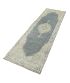 Ziegler 2'6'' X 7'9'' Hand-Knotted Wool Rug 2'6'' x 7'9'' (75 X 233) / Grey / Ivory