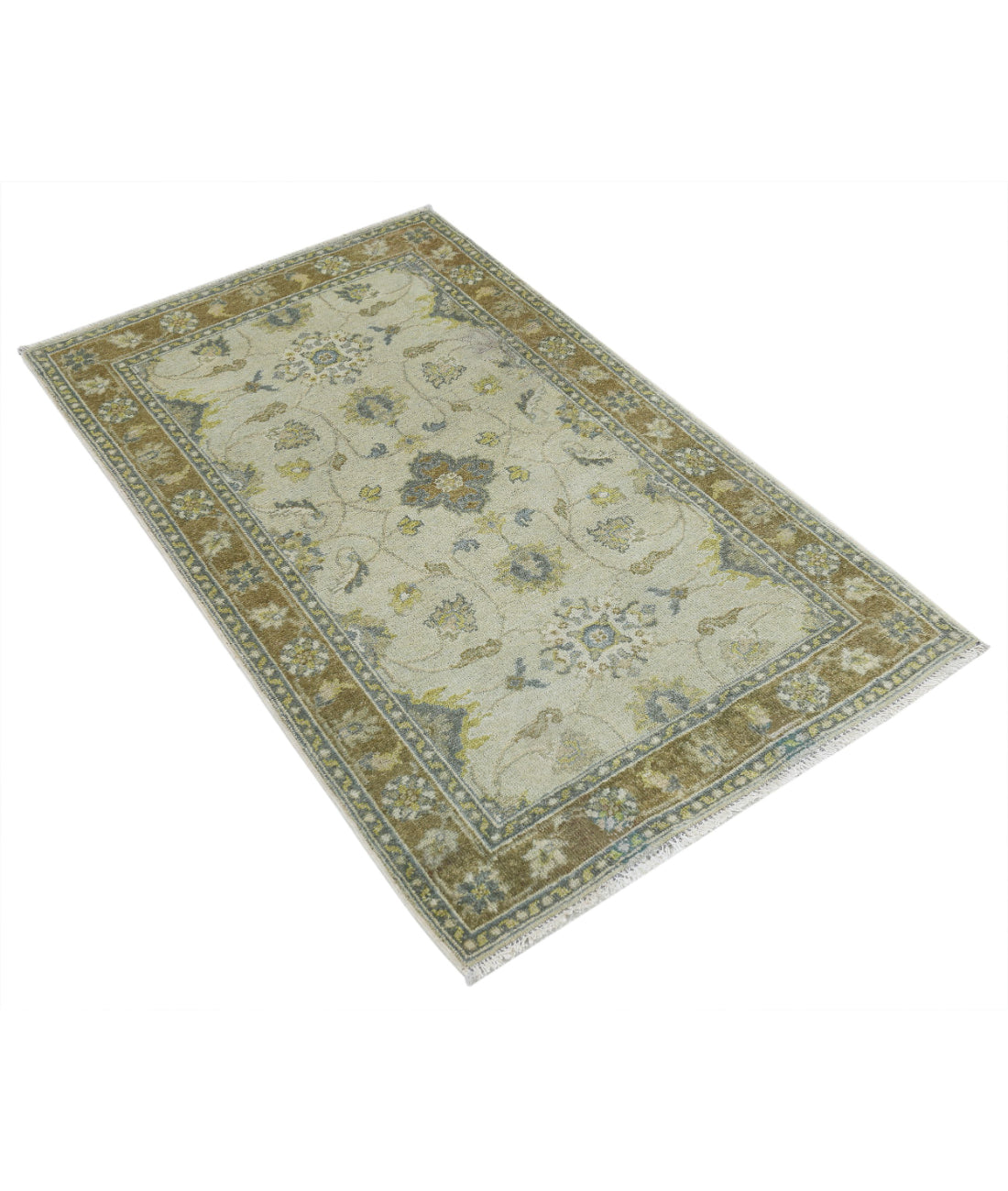 Ziegler 2'10'' X 4'9'' Hand-Knotted Wool Rug 2'10'' x 4'9'' (85 X 143) / Beige / Taupe