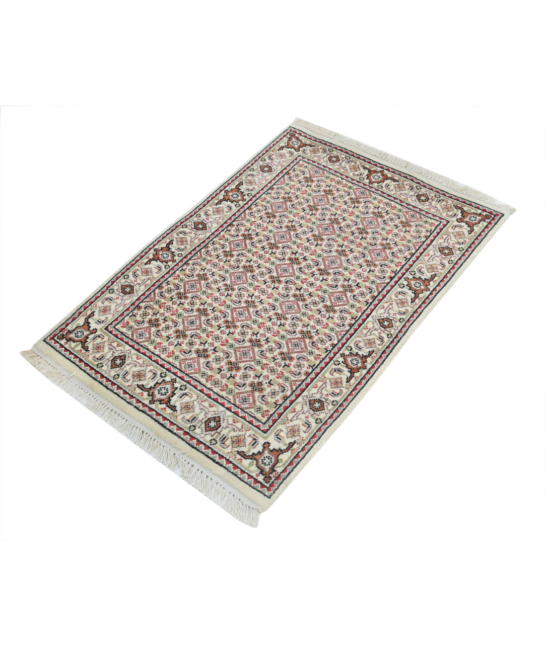 Ziegler 2'2'' X 3'1'' Hand-Knotted Wool Rug 2'2'' x 3'1'' (65 X 93) / Beige / N/A