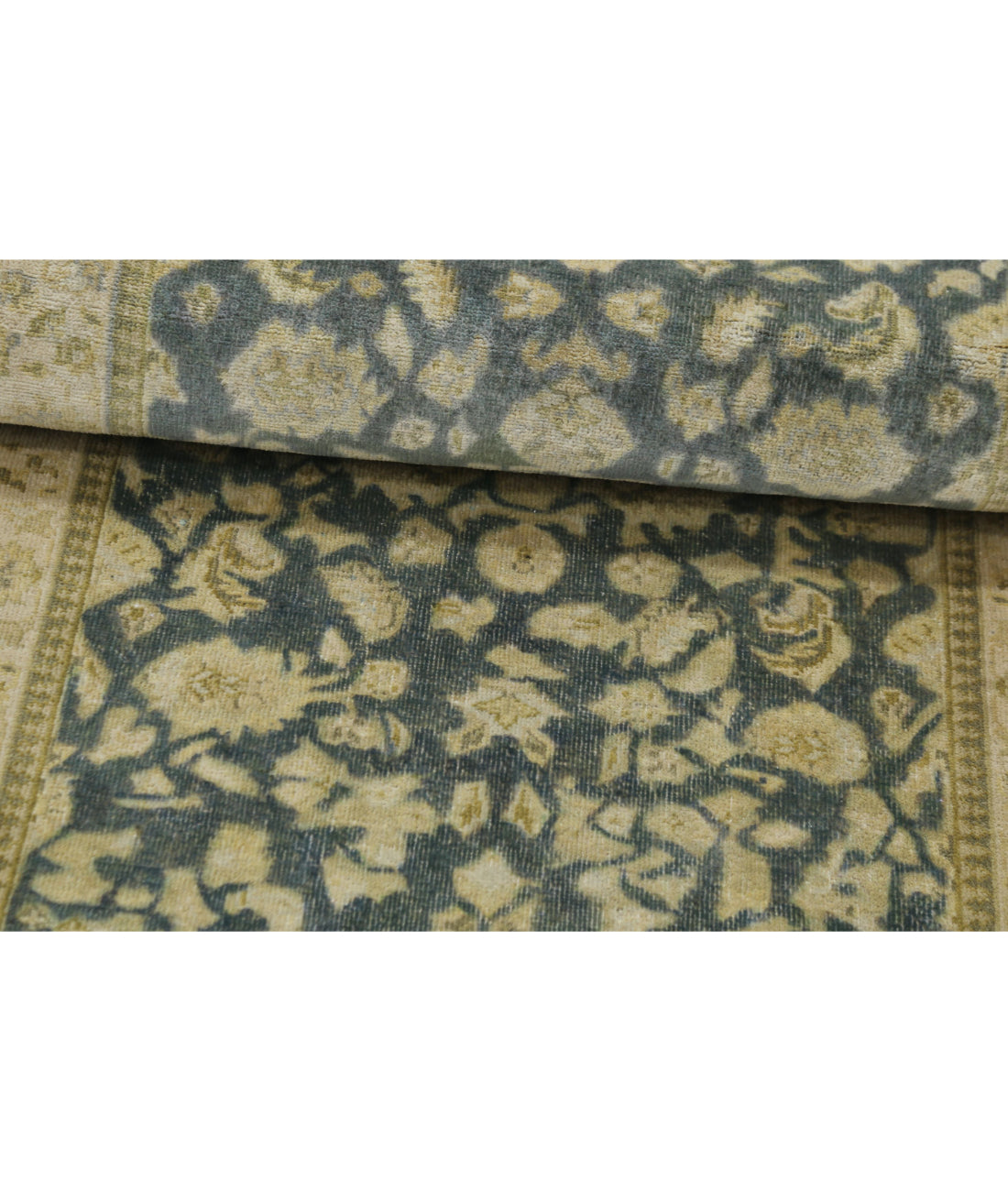 Ziegler 2'7'' X 9'7'' Hand-Knotted Wool Rug 2'7'' x 9'7'' (78 X 288) / Blue / Ivory