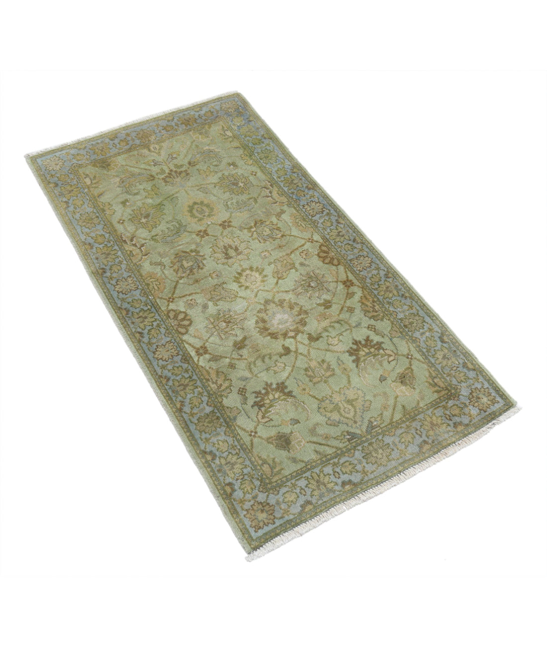 Ziegler 2'0'' X 3'9'' Hand-Knotted Wool Rug 2'0'' x 3'9'' (60 X 113) / Green / N/A