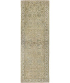 Ziegler 2'8'' X 7'8'' Hand-Knotted Wool Rug 2'8'' x 7'8'' (80 X 230) / Green / Ivory