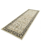 Ziegler 4'0'' X 11'6'' Hand-Knotted Wool Rug 4'0'' x 11'6'' (120 X 345) / Ivory / Black