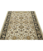 Ziegler 4'0'' X 11'6'' Hand-Knotted Wool Rug 4'0'' x 11'6'' (120 X 345) / Ivory / Black