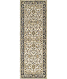 Ziegler 4'0'' X 11'6'' Hand-Knotted Wool Rug 4'0'' x 11'6'' (120 X 345) / Ivory / Black