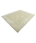 Ziegler 7'9'' X 9'9'' Hand-Knotted Wool Rug 7'9'' x 9'9'' (233 X 293) / Green / Ivory