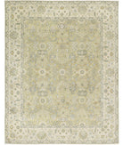 Ziegler 7'9'' X 9'9'' Hand-Knotted Wool Rug 7'9'' x 9'9'' (233 X 293) / Green / Ivory