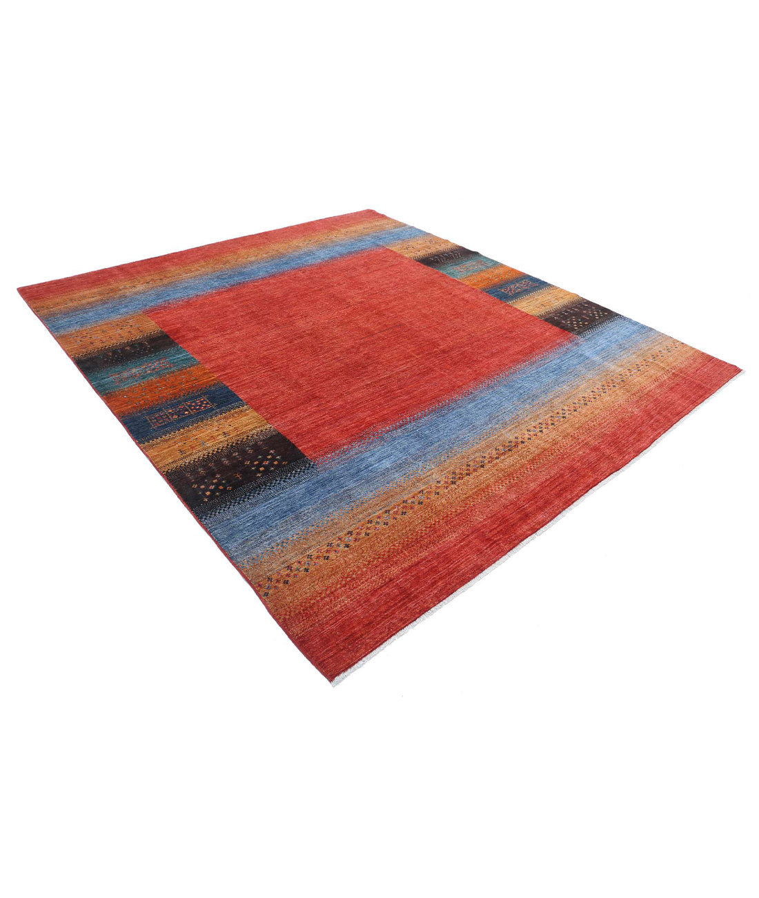 Gabbeh 8'4'' X 9'7'' Hand-Knotted Wool Rug 8'4'' x 9'7'' (250 X 288) / Multi / Multi