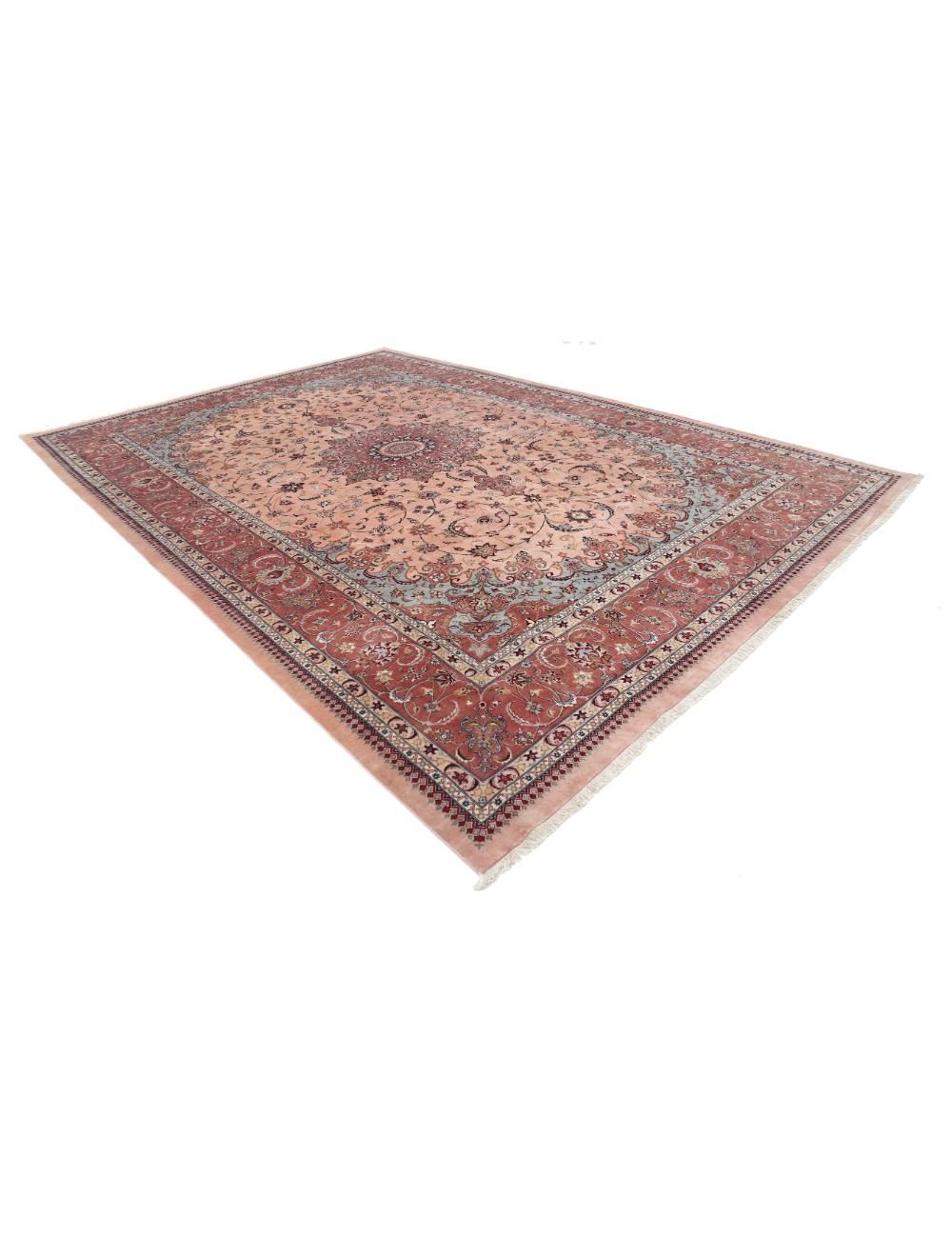 Heritage 9' 11" X 14' 2" Hand-Knotted Wool Rug 9' 11" X 14' 2" (302 X 432) / Rust / Peach