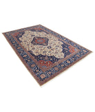 Heritage 6'0'' X 8'11'' Hand-Knotted Wool Rug 6'0'' x 8'11'' (180 X 268) / Ivory / Blue