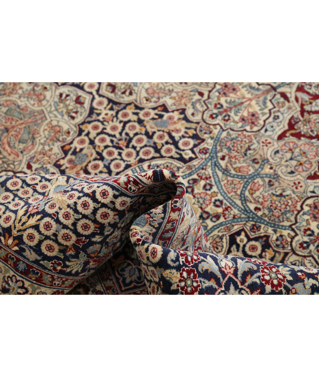 Heritage 12'0'' X 18'3'' Hand-Knotted Wool Rug 12'0'' x 18'3'' (360 X 548) / Red / Blue