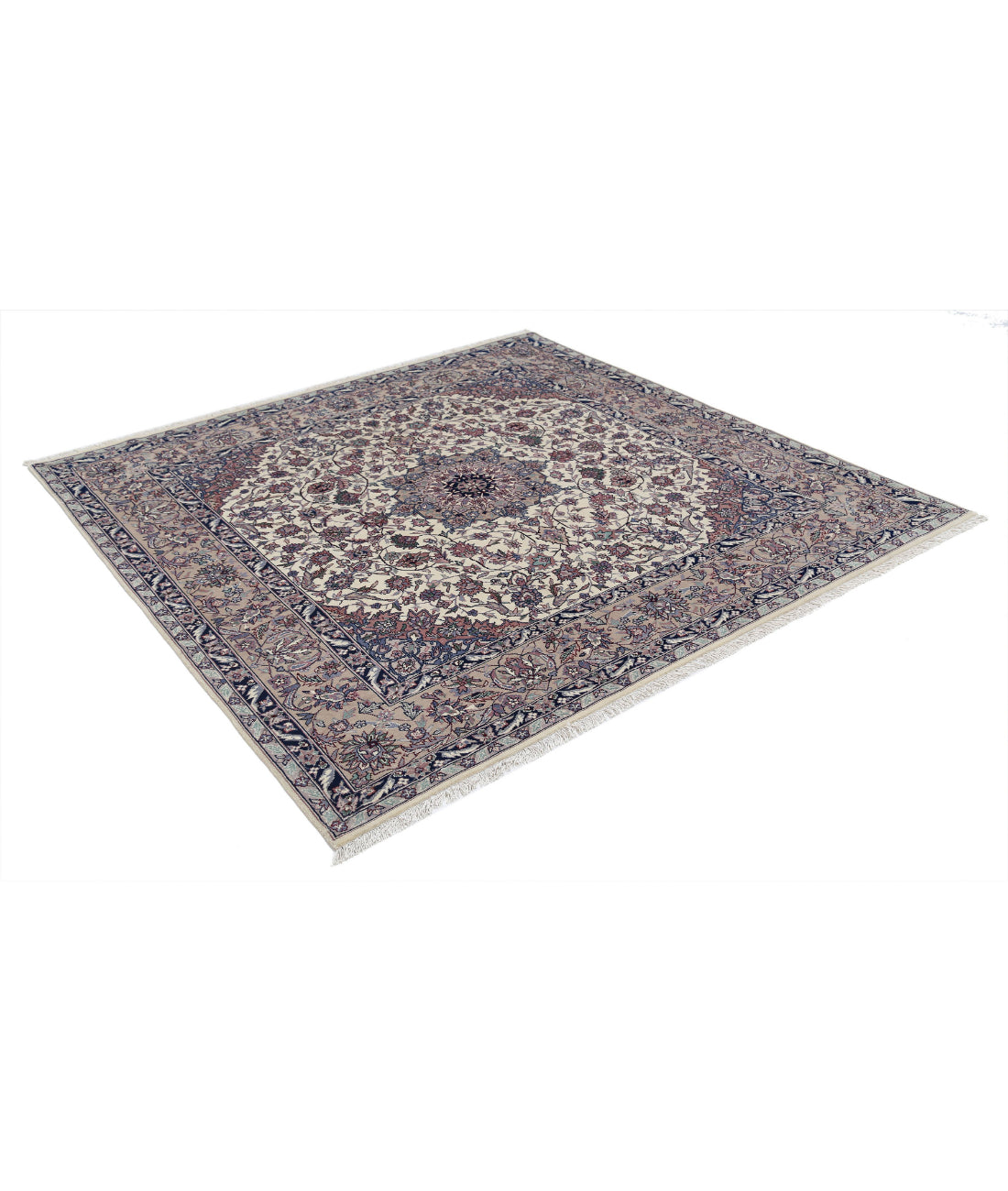 Heritage 5'9'' X 6'8'' Hand-Knotted Wool Rug 5'9'' x 6'8'' (173 X 200) / Ivory / Taupe