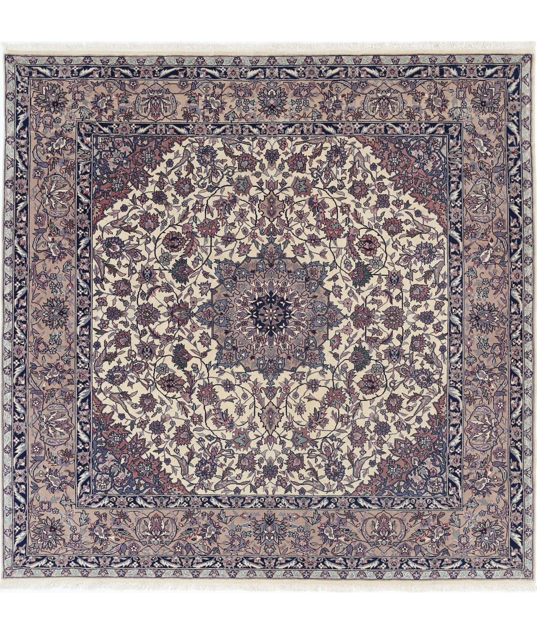 Heritage 5'9'' X 6'8'' Hand-Knotted Wool Rug 5'9'' x 6'8'' (173 X 200) / Ivory / Taupe