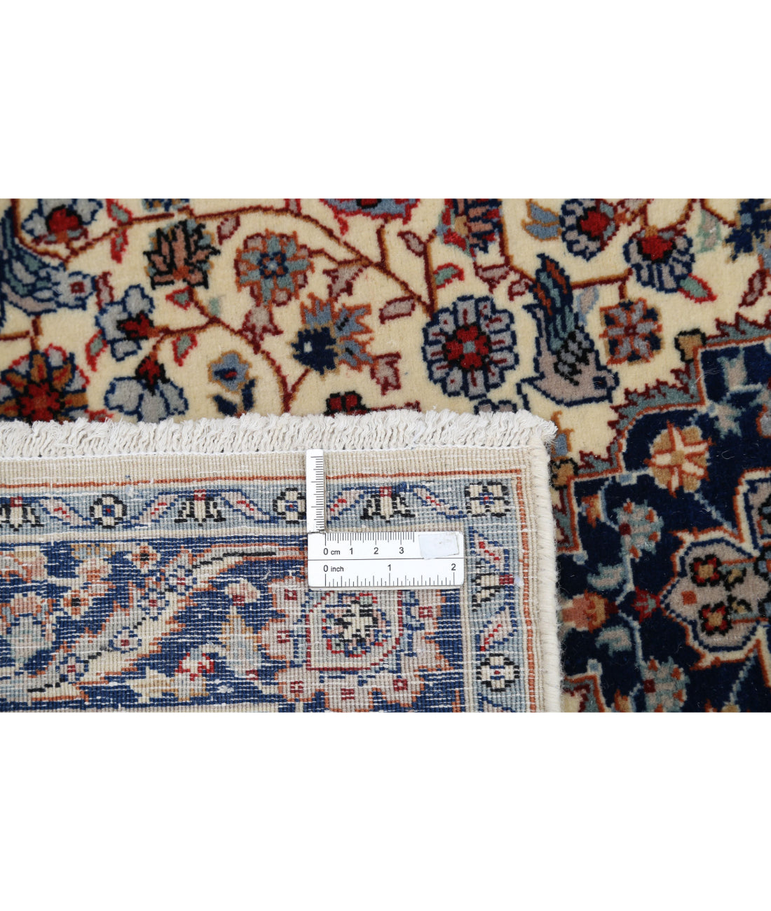 Heritage 2'8'' X 13'1'' Hand-Knotted Wool Rug 2'8'' x 13'1'' (80 X 393) / Ivory / Blue