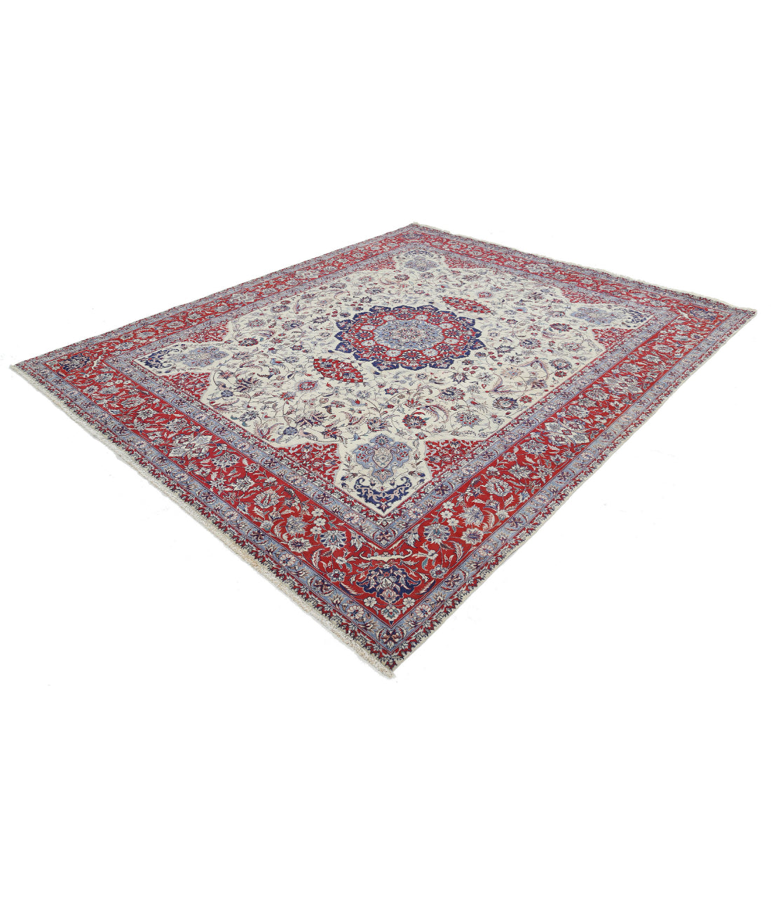 Heritage 8'4'' X 9'11'' Hand-Knotted Wool Rug 8'4'' x 9'11'' (250 X 298) / Ivory / Red