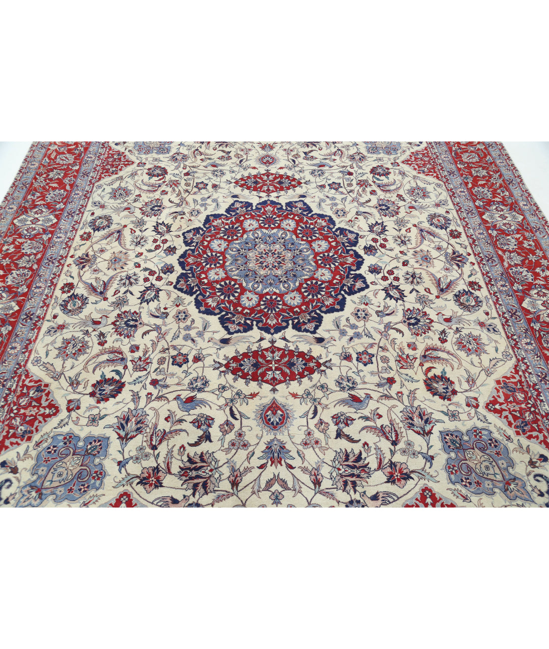 Heritage 8'4'' X 9'11'' Hand-Knotted Wool Rug 8'4'' x 9'11'' (250 X 298) / Ivory / Red