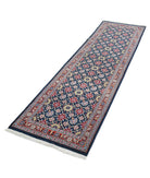 Heritage 2'5'' X 8'7'' Hand-Knotted Wool Rug 2'5'' x 8'7'' (73 X 258) / Blue / Red