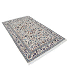 Heritage 5'0'' X 8'0'' Hand-Knotted Wool Rug 5'0'' x 8'0'' (150 X 240) / Ivory / Blue