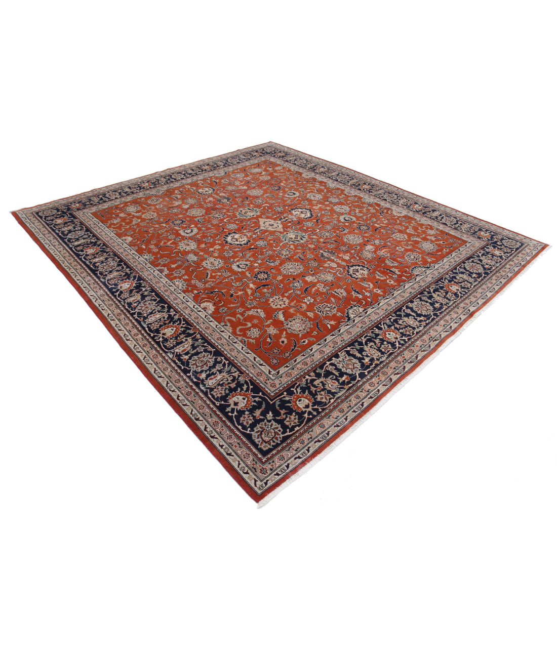 Heritage 8'5'' X 9'3'' Hand-Knotted Wool Rug 8'5'' x 9'3'' (253 X 278) / Red / Blue