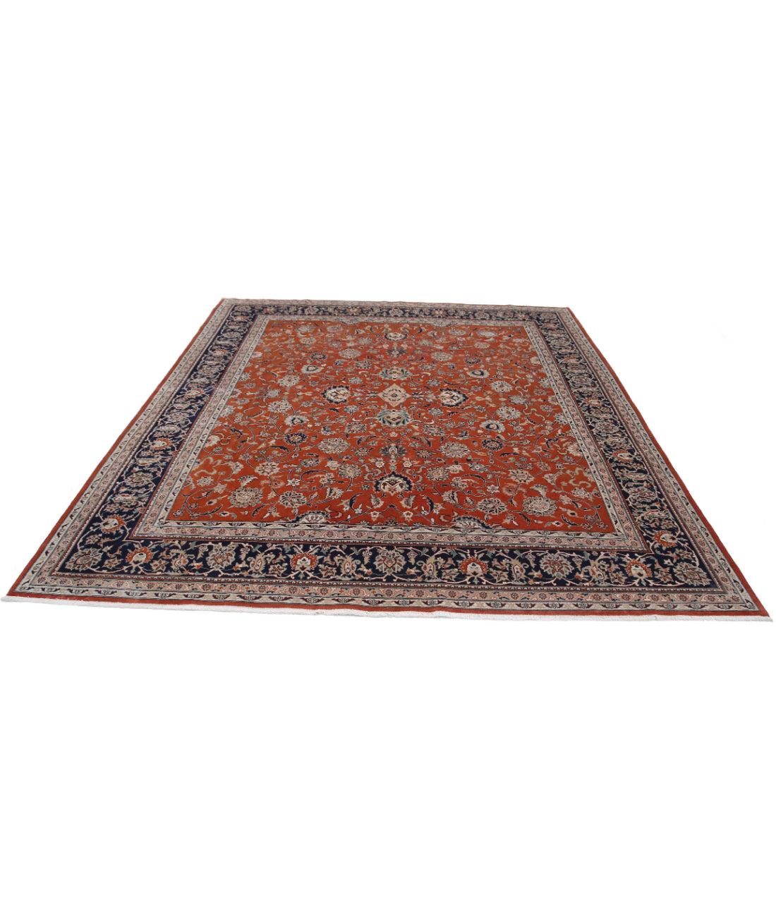 Heritage 8'5'' X 9'3'' Hand-Knotted Wool Rug 8'5'' x 9'3'' (253 X 278) / Red / Blue