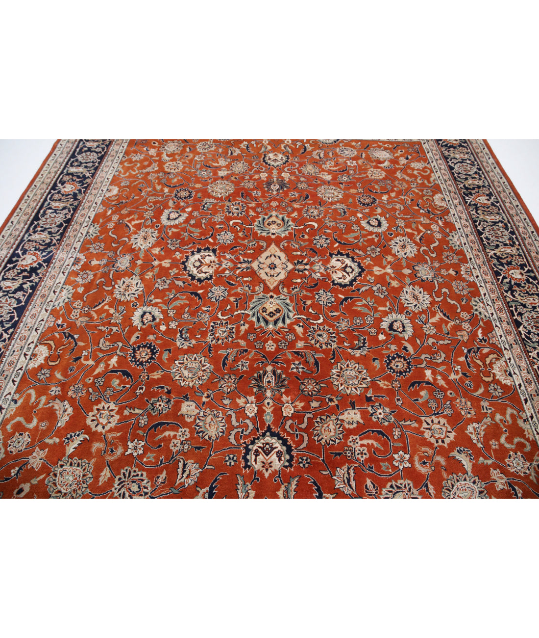 Heritage 8'5'' X 9'3'' Hand-Knotted Wool Rug 8'5'' x 9'3'' (253 X 278) / Red / Blue