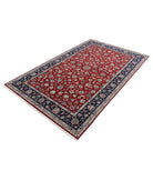 Heritage 4'11'' X 8'0'' Hand-Knotted Wool Rug 4'11'' x 8'0'' (148 X 240) / Red / Blue