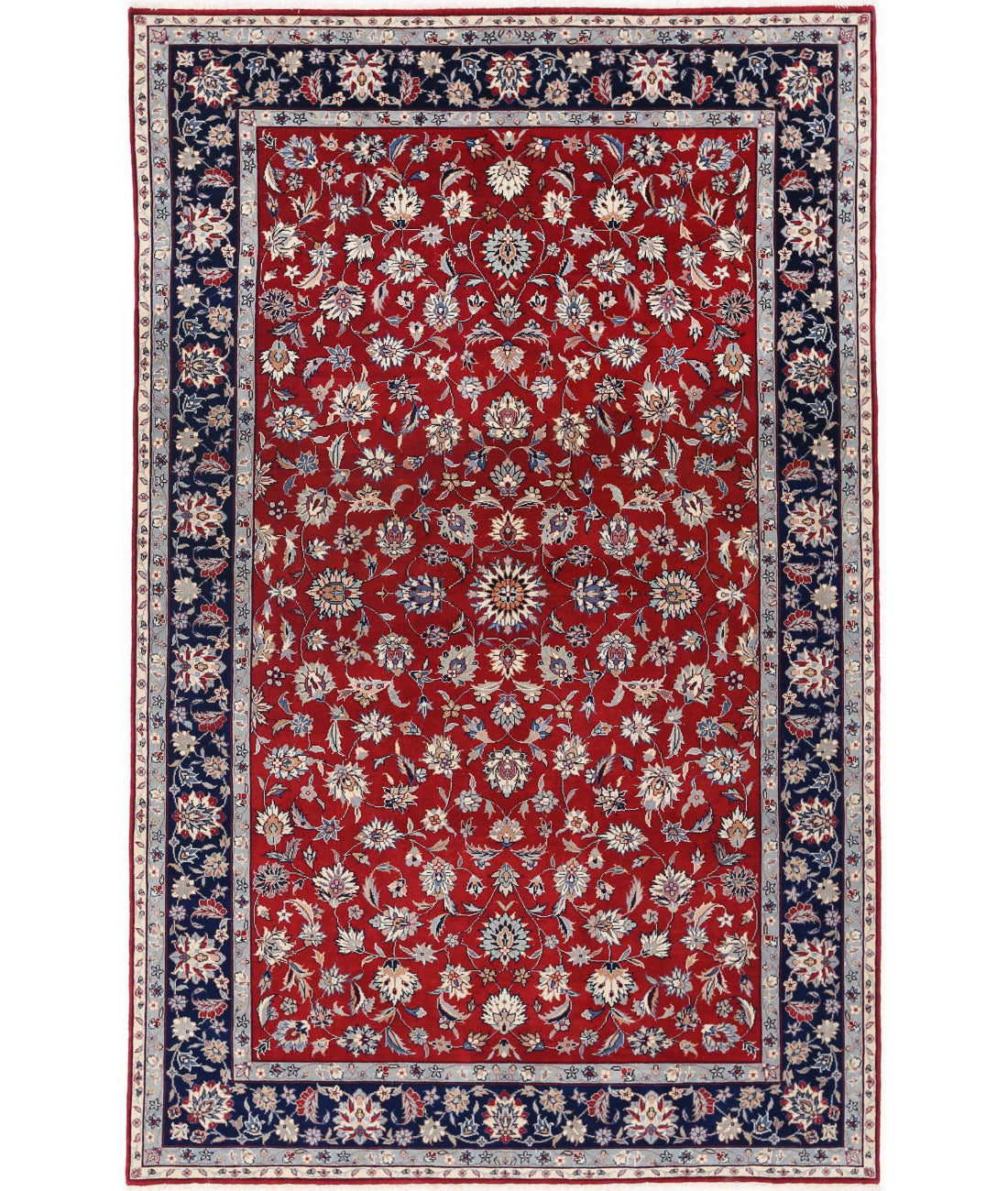 Heritage 4'11'' X 8'0'' Hand-Knotted Wool Rug 4'11'' x 8'0'' (148 X 240) / Red / Blue