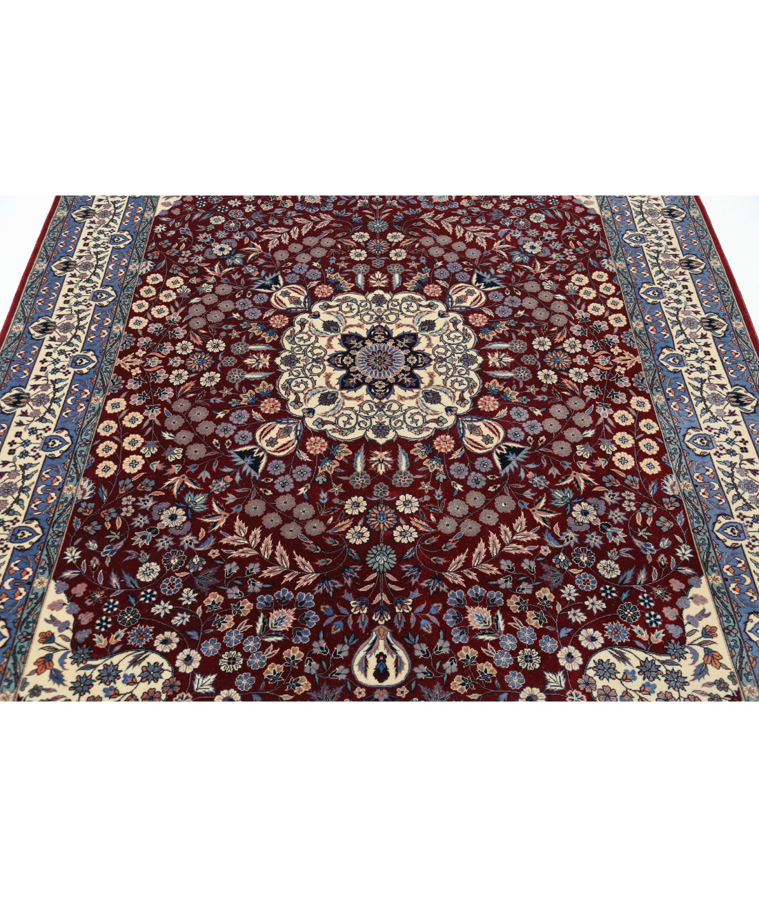 Heritage 6'0'' X 9'0'' Hand-Knotted Wool Rug 6'0'' x 9'0'' (180 X 270) / Burgundy / Ivory