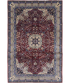 Heritage 6'0'' X 9'0'' Hand-Knotted Wool Rug 6'0'' x 9'0'' (180 X 270) / Burgundy / Ivory