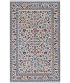 Heritage 5'0'' X 8'0'' Hand-Knotted Wool Rug 5'0'' x 8'0'' (150 X 240) / Ivory / Blue