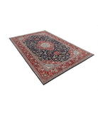 Heritage 6'0'' X 9'0'' Hand-Knotted Wool Rug 6'0'' x 9'0'' (180 X 270) / Blue / Red