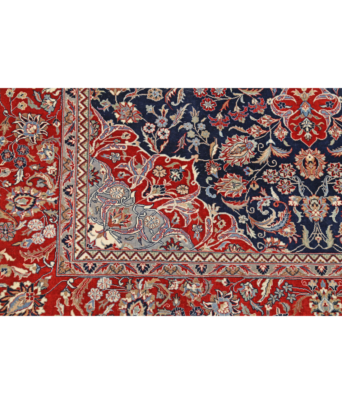 Heritage 6'0'' X 9'0'' Hand-Knotted Wool Rug 6'0'' x 9'0'' (180 X 270) / Blue / Red