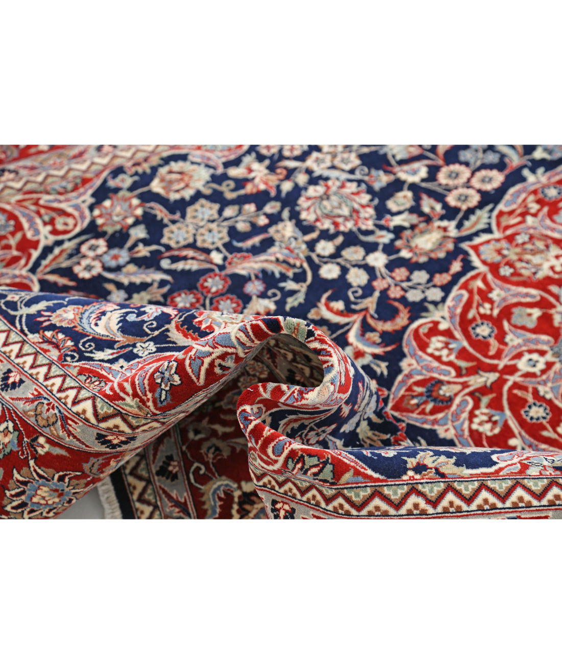 Heritage 6'0'' X 9'0'' Hand-Knotted Wool Rug 6'0'' x 9'0'' (180 X 270) / Blue / Red