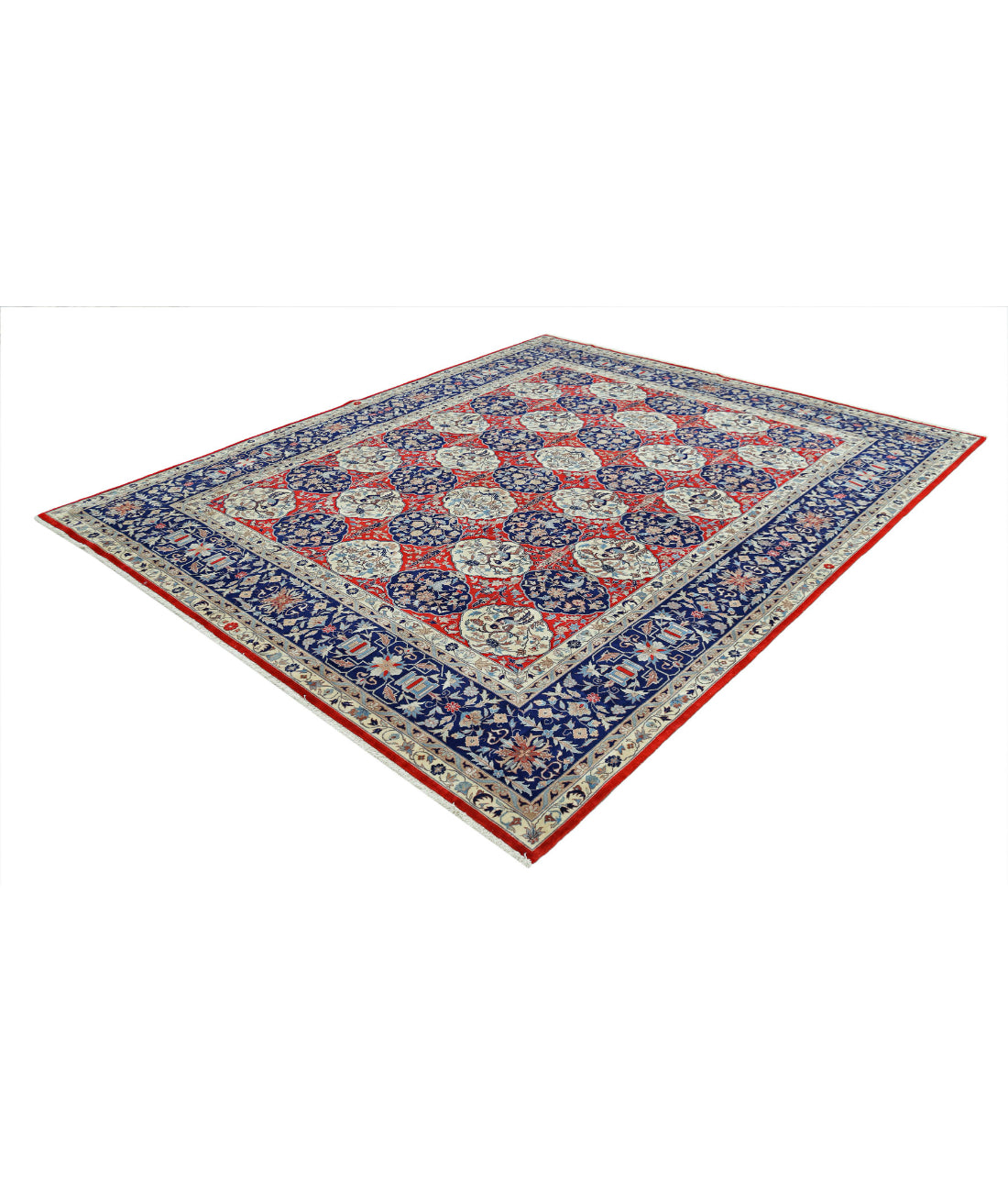 Heritage 8'1'' X 10'0'' Hand-Knotted Wool Rug 8'1'' x 10'0'' (243 X 300) / Red / Blue