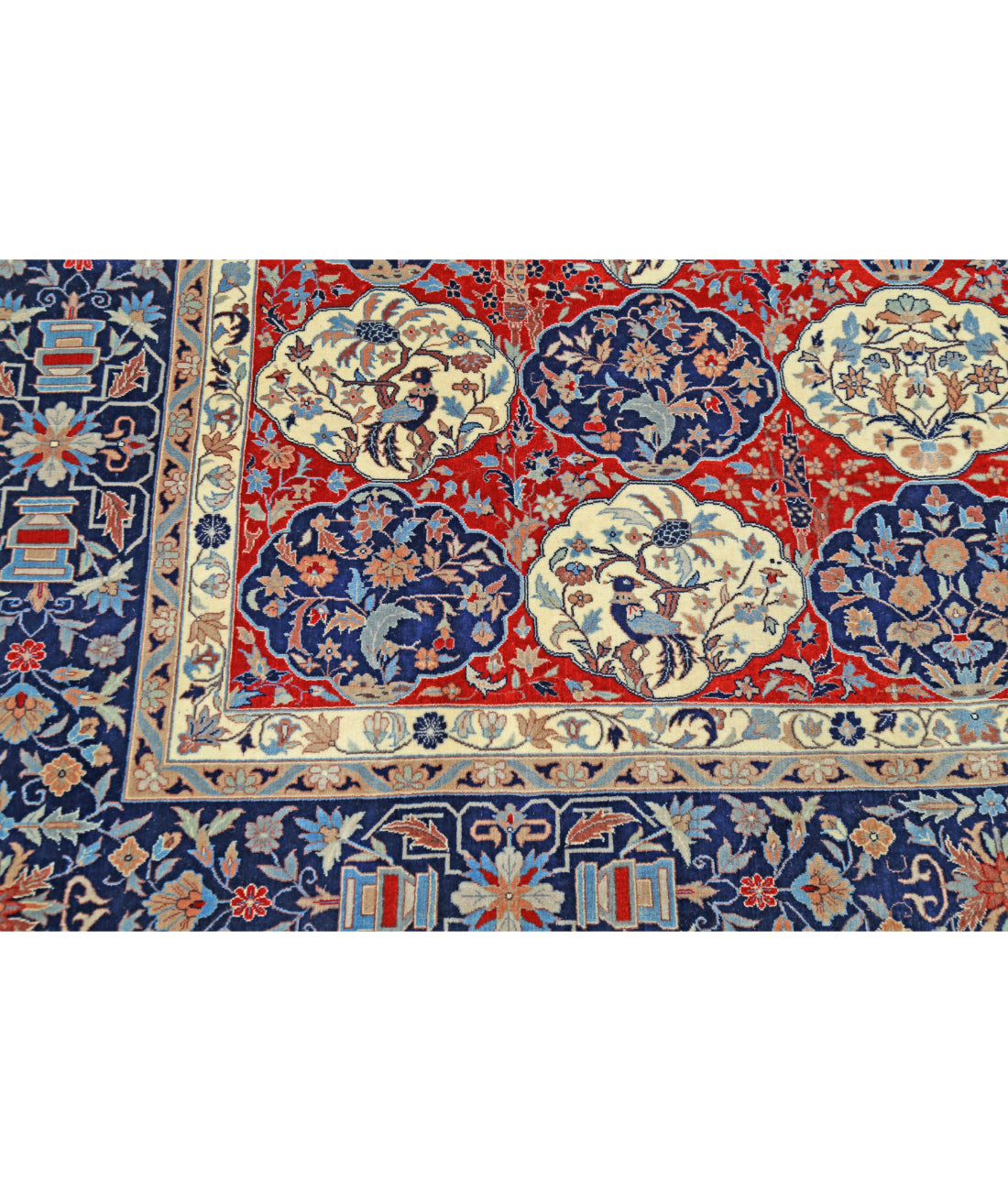 Heritage 8'1'' X 10'0'' Hand-Knotted Wool Rug 8'1'' x 10'0'' (243 X 300) / Red / Blue