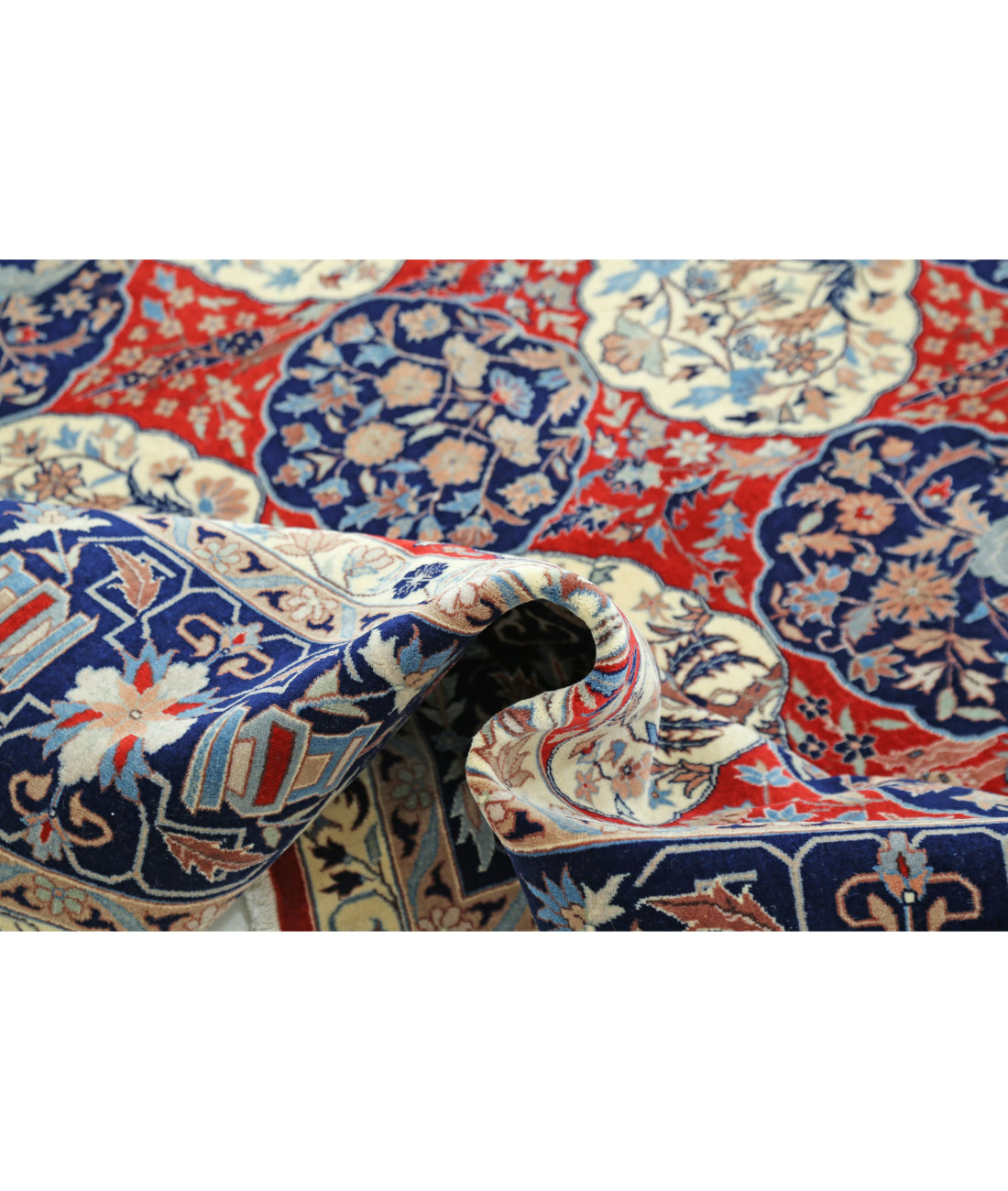 Heritage 8'1'' X 10'0'' Hand-Knotted Wool Rug 8'1'' x 10'0'' (243 X 300) / Red / Blue