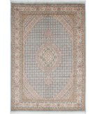 Heritage 6'1'' X 9'0'' Hand-Knotted Wool Rug 6'1'' x 9'0'' (183 X 270) / Blue / Ivory