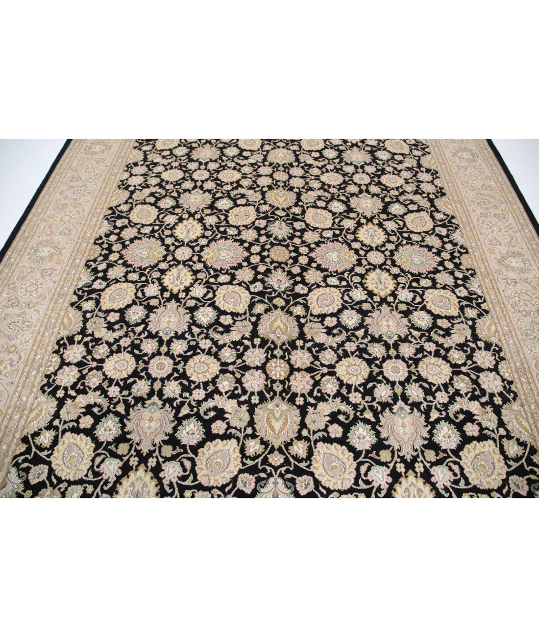 Heritage 8'3'' X 9'11'' Hand-Knotted Wool Rug 8'3'' x 9'11'' (248 X 298) / Black / Taupe