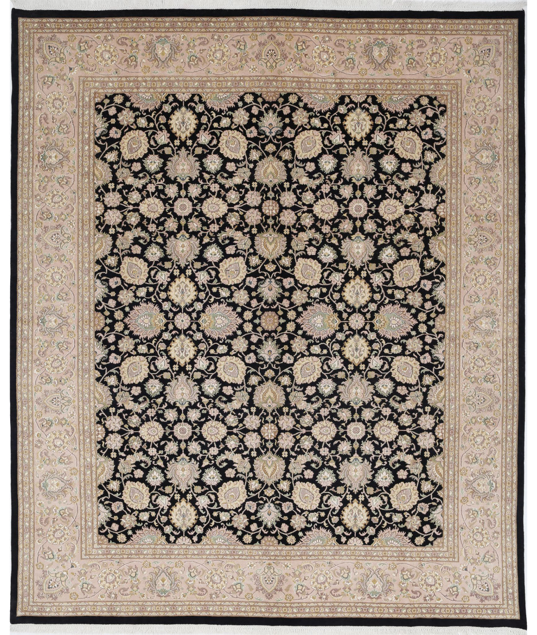 Heritage 8'3'' X 9'11'' Hand-Knotted Wool Rug 8'3'' x 9'11'' (248 X 298) / Black / Taupe