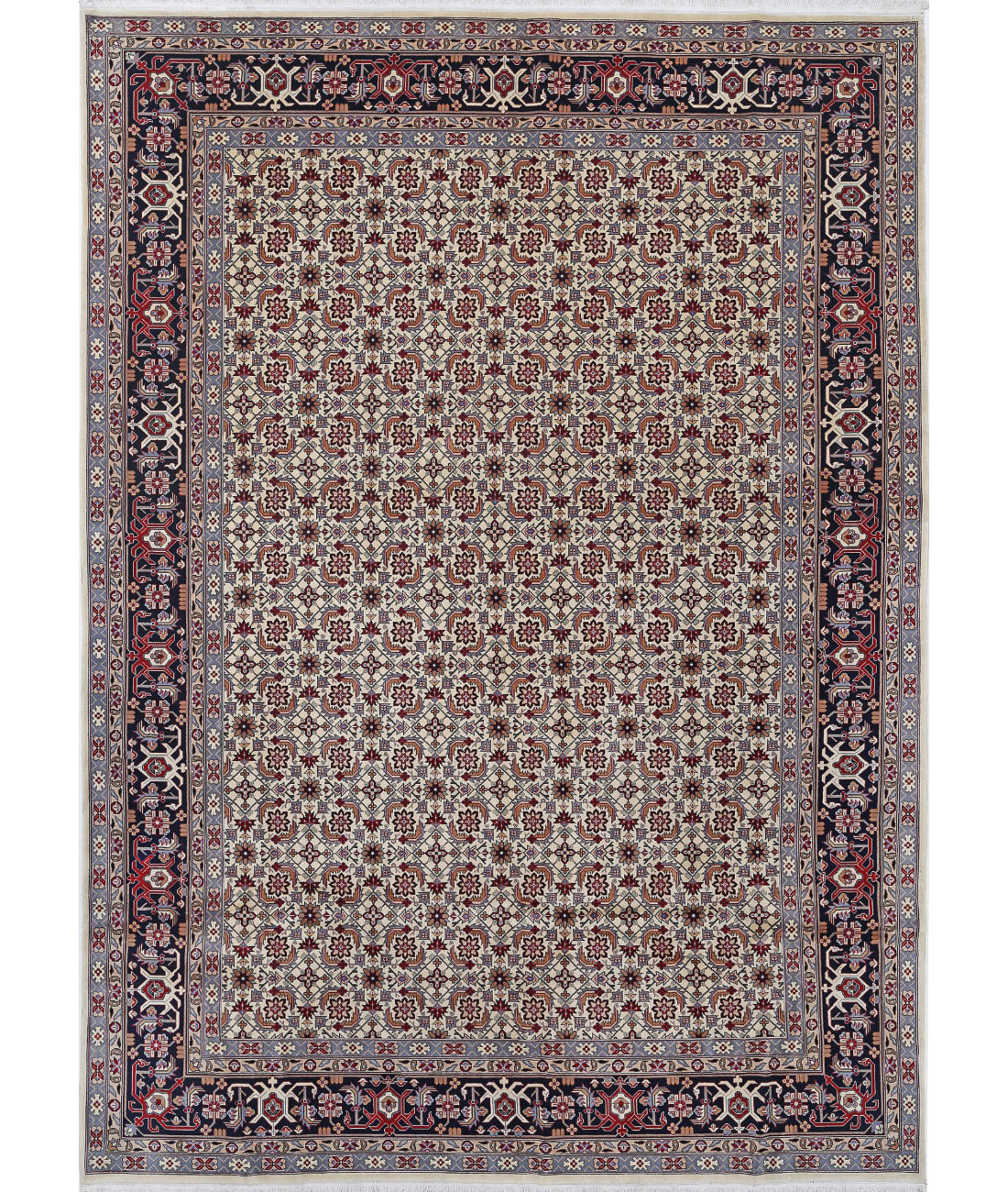 Heritage 8'3'' X 11'5'' Hand-Knotted Wool Rug 8'3'' x 11'5'' (248 X 343) / Ivory / Blue