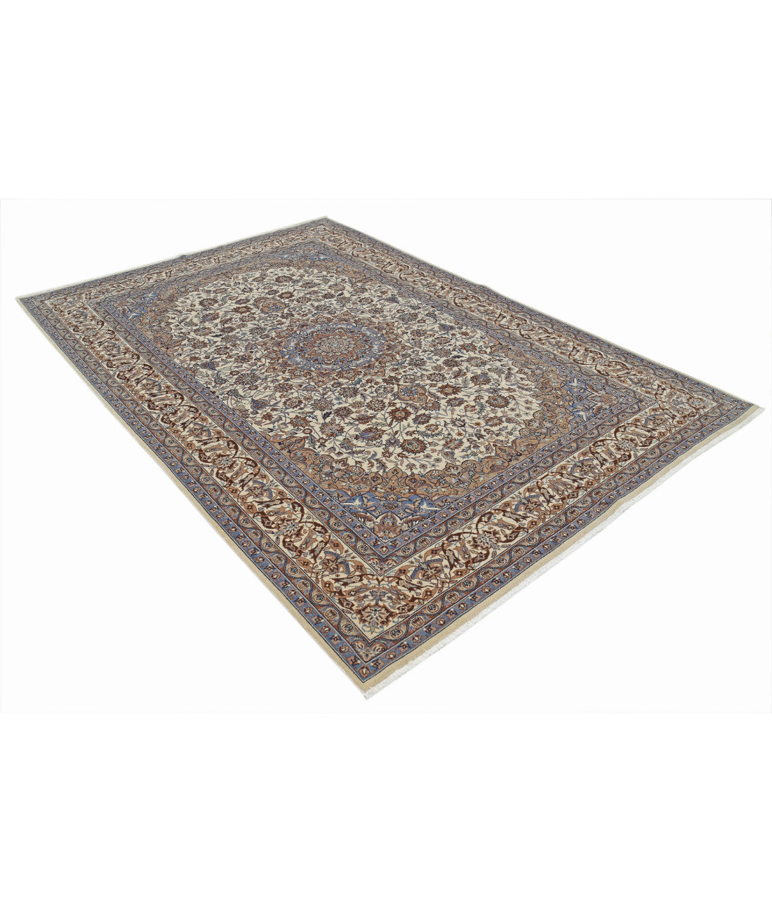 Heritage 5'11'' X 8'11'' Hand-Knotted Wool Rug 5'11'' x 8'11'' (178 X 268) / Ivory / Blue