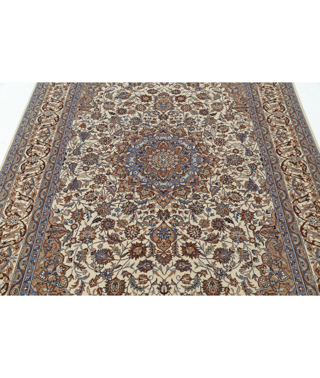 Heritage 5'11'' X 8'11'' Hand-Knotted Wool Rug 5'11'' x 8'11'' (178 X 268) / Ivory / Blue