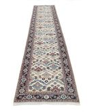 Heritage 2'8'' X 13'7'' Hand-Knotted Wool Rug 2'8'' x 13'7'' (80 X 408) / Beige / Blue