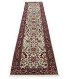 Heritage 2'6'' X 12'0'' Hand-Knotted Wool Rug 2'6'' x 12'0'' (75 X 360) / Ivory / Red